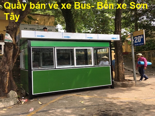 Quầy bán vé xe Bus - Bến xe Sơn Tây