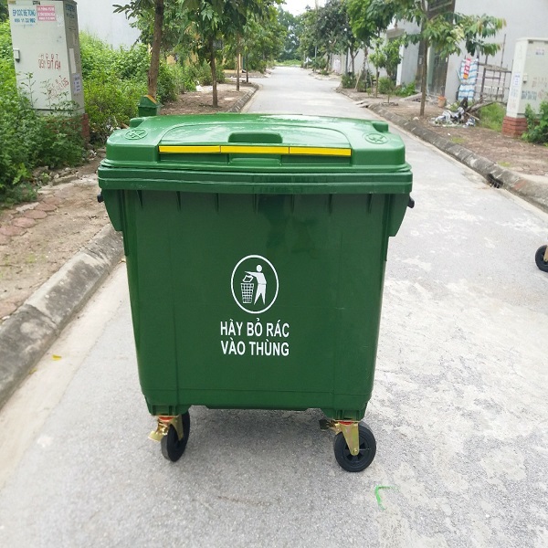 Thùng rác nhựa hdpe 660L